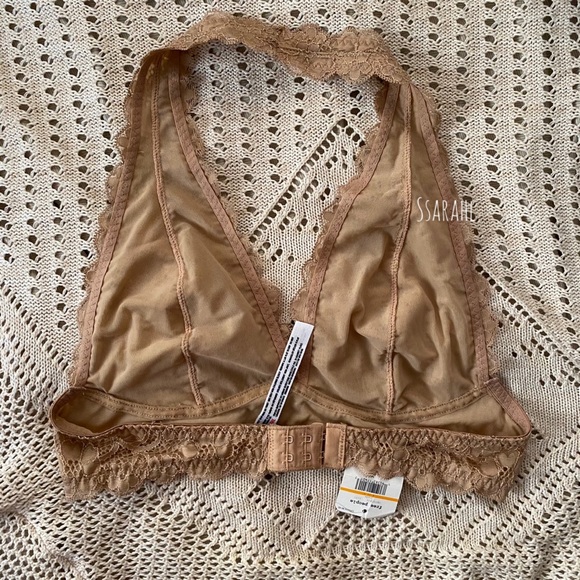 Free People Nude Lace Halter Bralette - Picture 2 of 2
